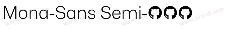 Mona-Sans Semi字体转换